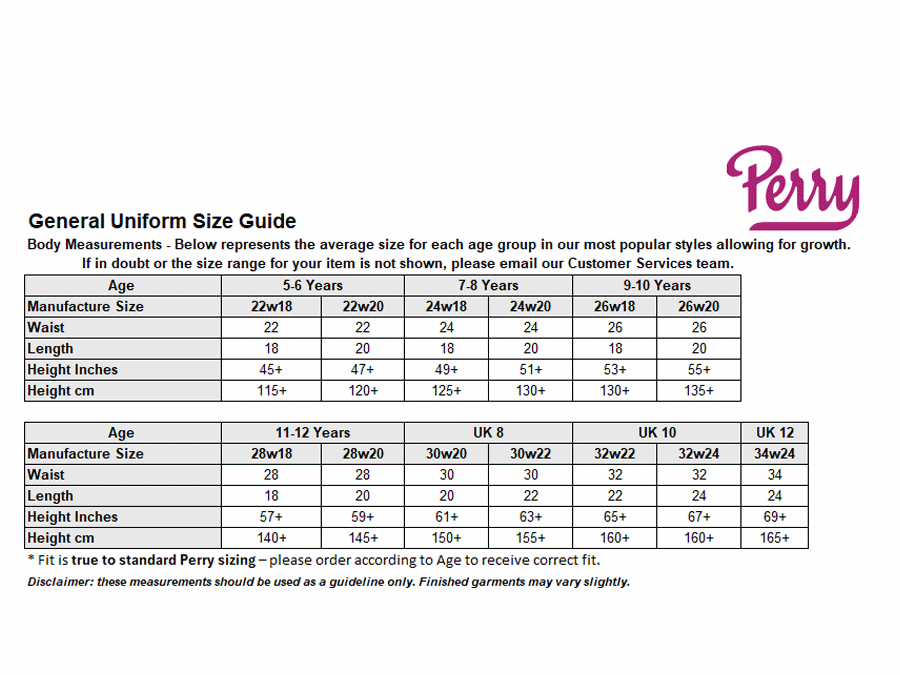 Sizing Guide